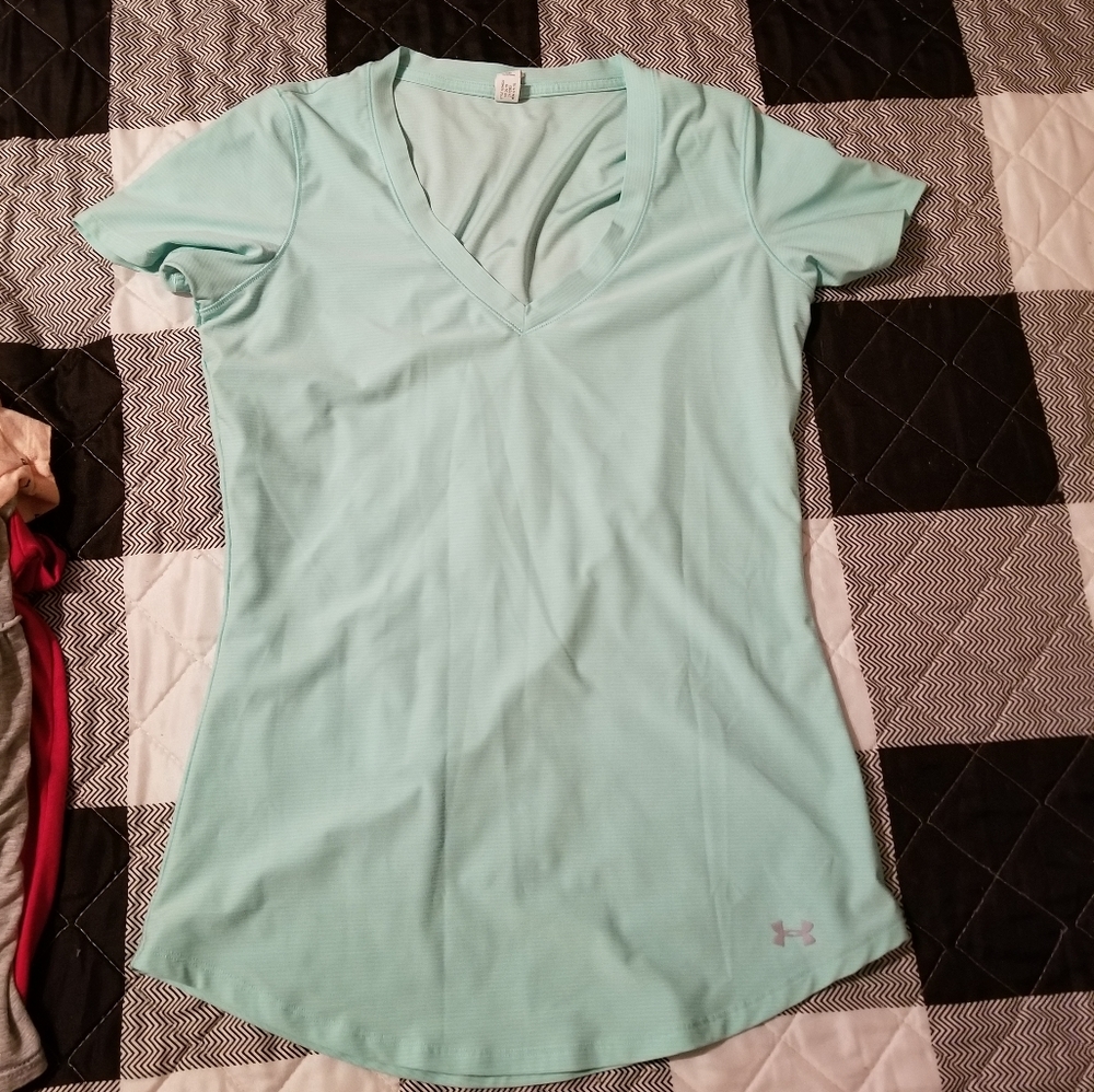 Mint Green Under Armour Shirt